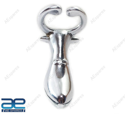Alloy Bull Head Hood Ornament for Motorcycle Car Truck Tractor