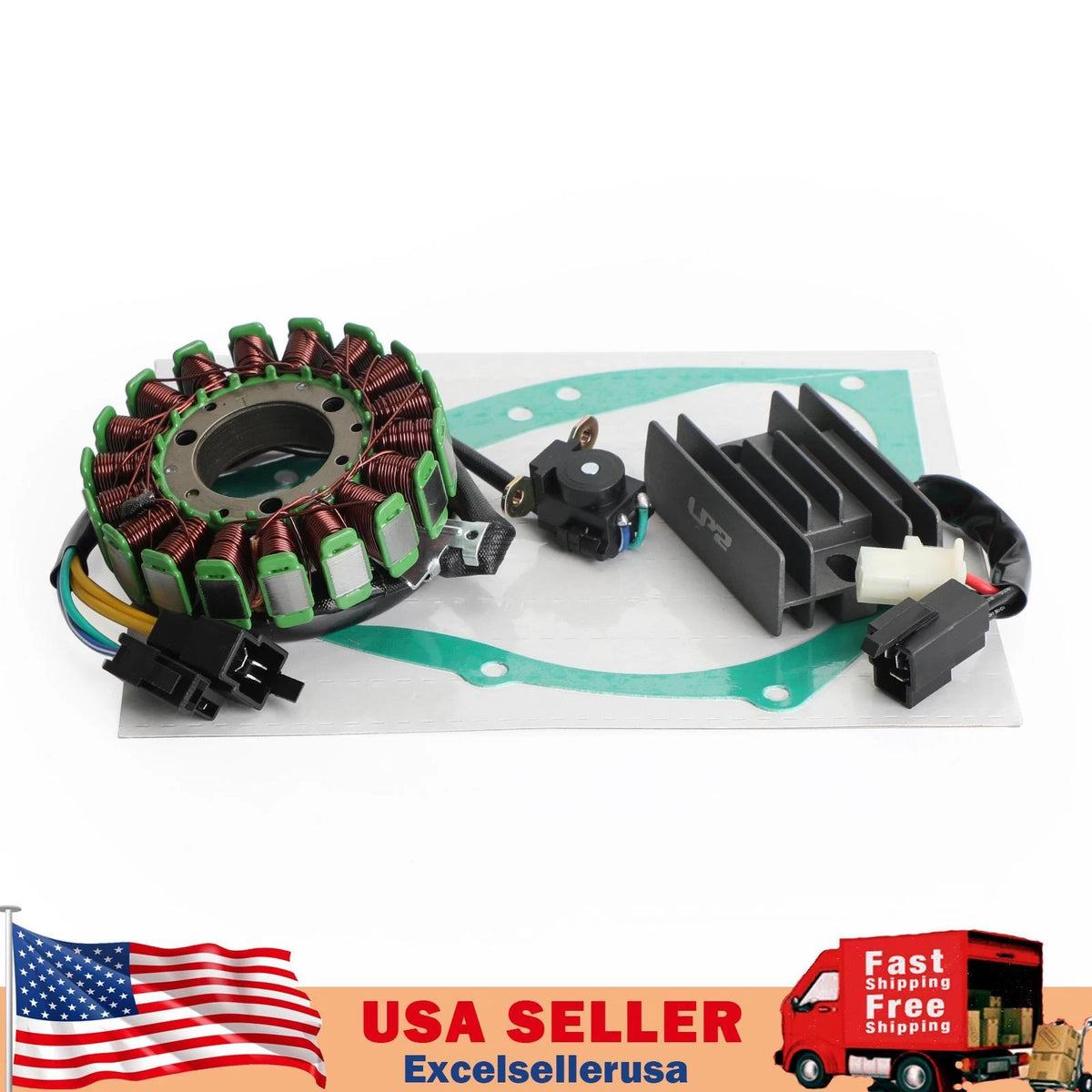 Stator Regulator Rectifier Gasket Set for Suzuki GN125 GS125 (1982–2001) 32101-05300