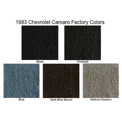 Console Cutpile Carpet for Chevy Camaro (1982–1984) 2636-82-7500 Dark Brown