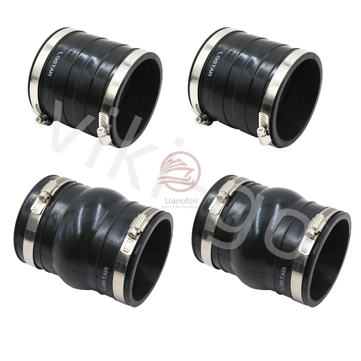 Exhaust Hose Bellows for OMC Volvo Penta 4.3/5.0/5.7L (Upper Lower Rubber)