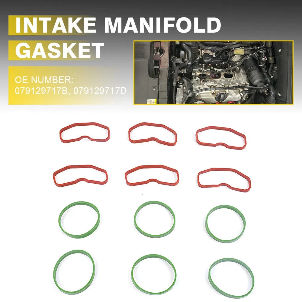 12 PCS Intake Manifold Gaskets for Audi 3.0T B8 S4 SQ5 A6 (2009–2016)