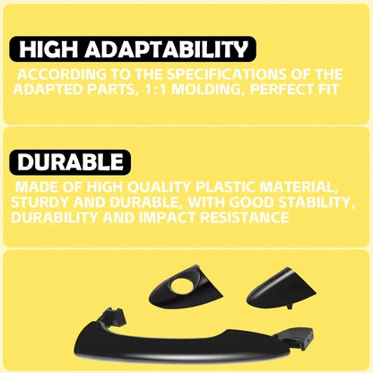 Pair Exterior Door Handles for Hyundai Sonata (2011–2015) - Black
