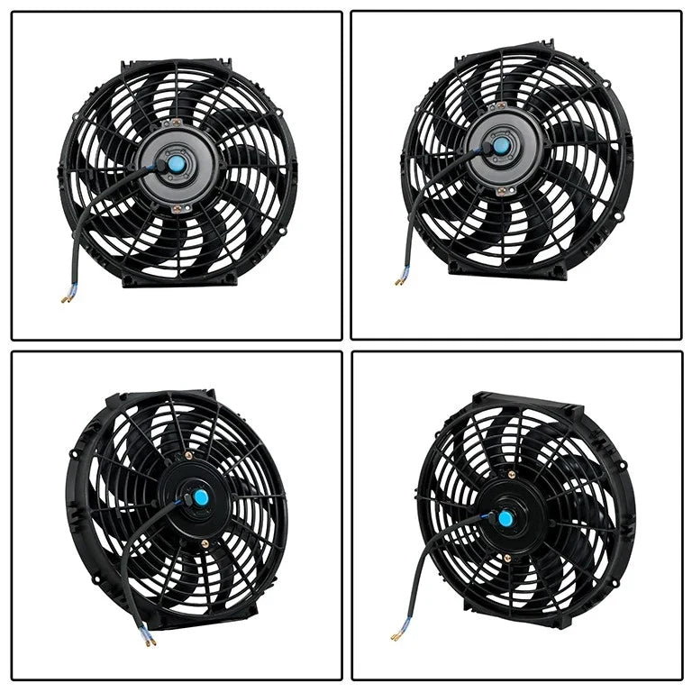Set of 2 Universal 12" Electric Radiator Cooling Fans 12V