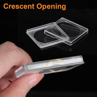 40PCS Adjustable 2x2 Coin Holder Snap Capsule 40mm for Silver Dollar Collection