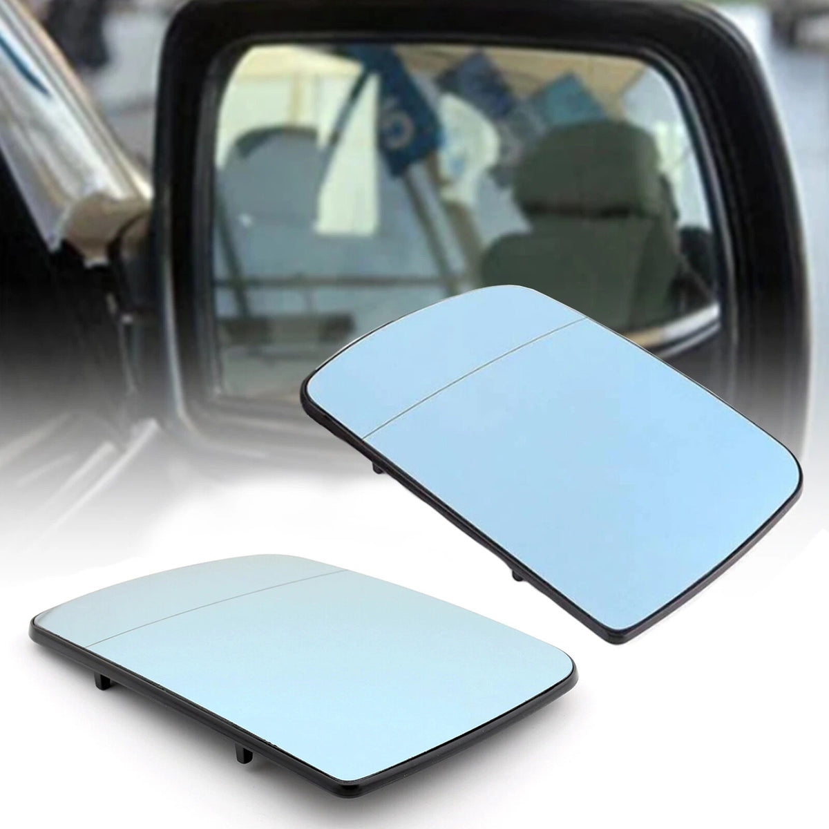 Set of 2 Heated Wing Mirror Glass for BMW X5 E53 (1998–2006) 51167039597, 51167039598