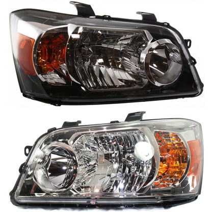 Headlight Assembly Pair for Toyota Highlander (2007) PLX-M0-TY829-A101L, TO2518111, TO2519111