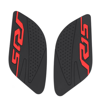 Pair Tank Protector Side Tankpad for Yamaha R15 V3 (2017–2020) Rubber Black