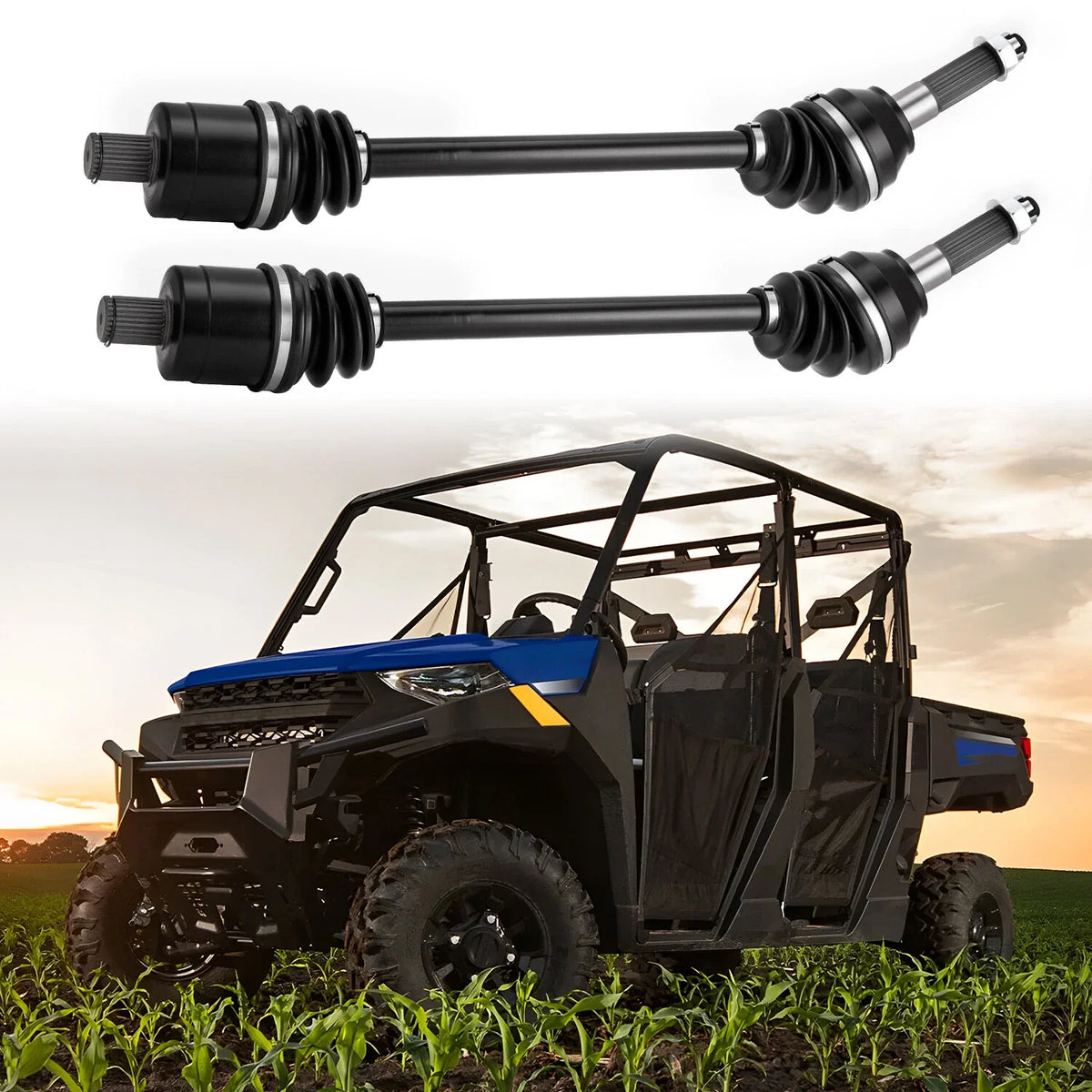 Set of 2 Rear Left+Right CV Axles for Polaris Ranger 900 1000 (2019–2022) 1333748