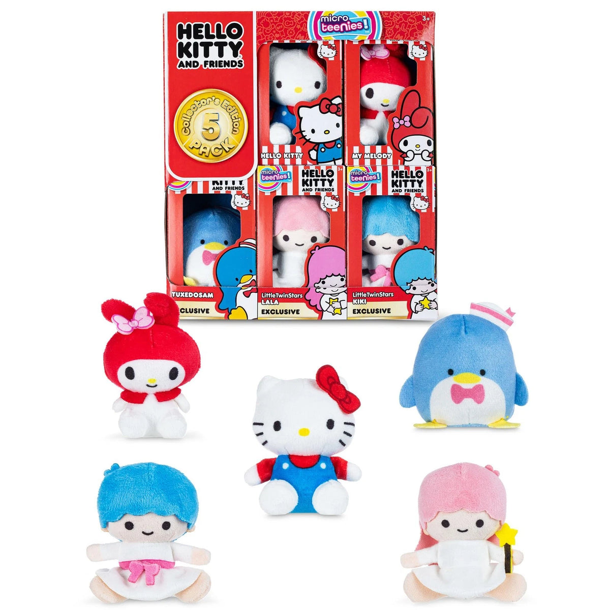 5-Pack Hello Kitty Micro Teenies Collectible Figures