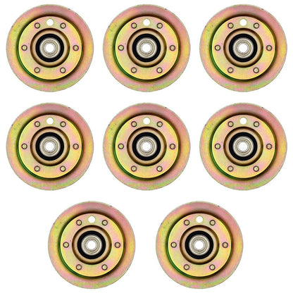 8X Flat Idler Pulleys for Poulan