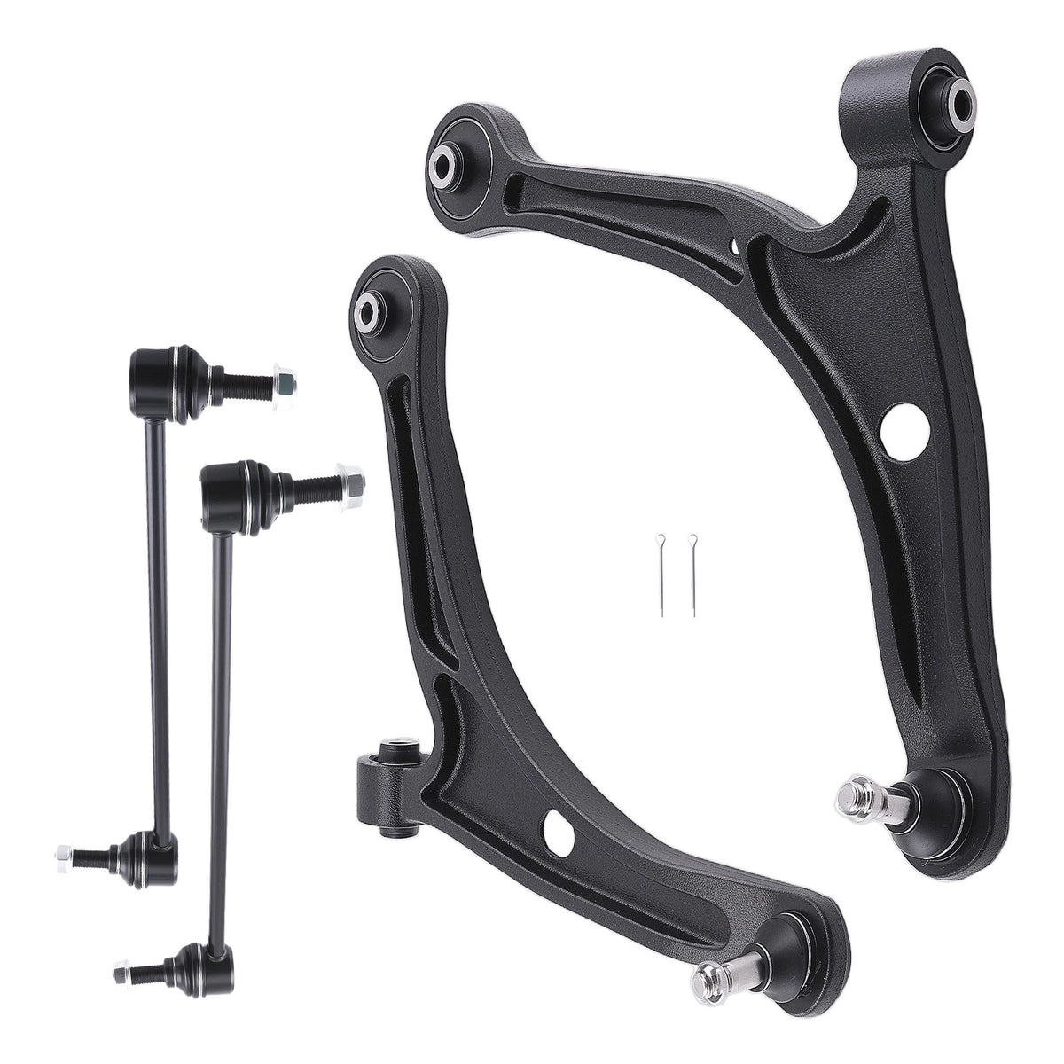 Set of 4 Front Lower Control Arms & Sway Bar Links for Honda Pilot (2006–2008)