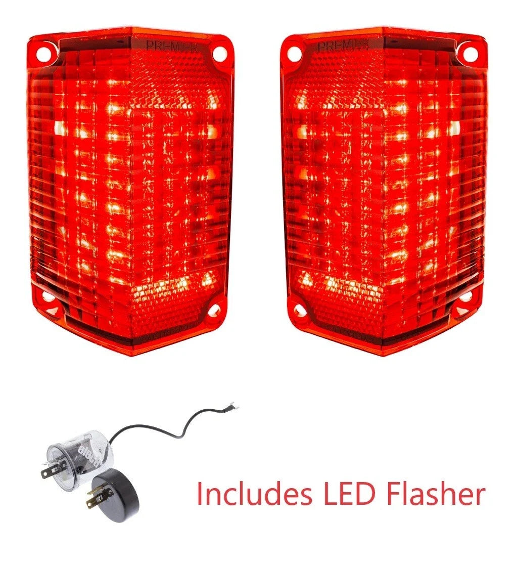 LED Tail Light Set with Flasher Replacement for 1968–1969 Chevy El Camino
