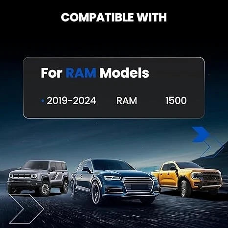 4X 1" Wheel Spacers HubCentric 6 Lugs for Ram 1500 (2019–2024)