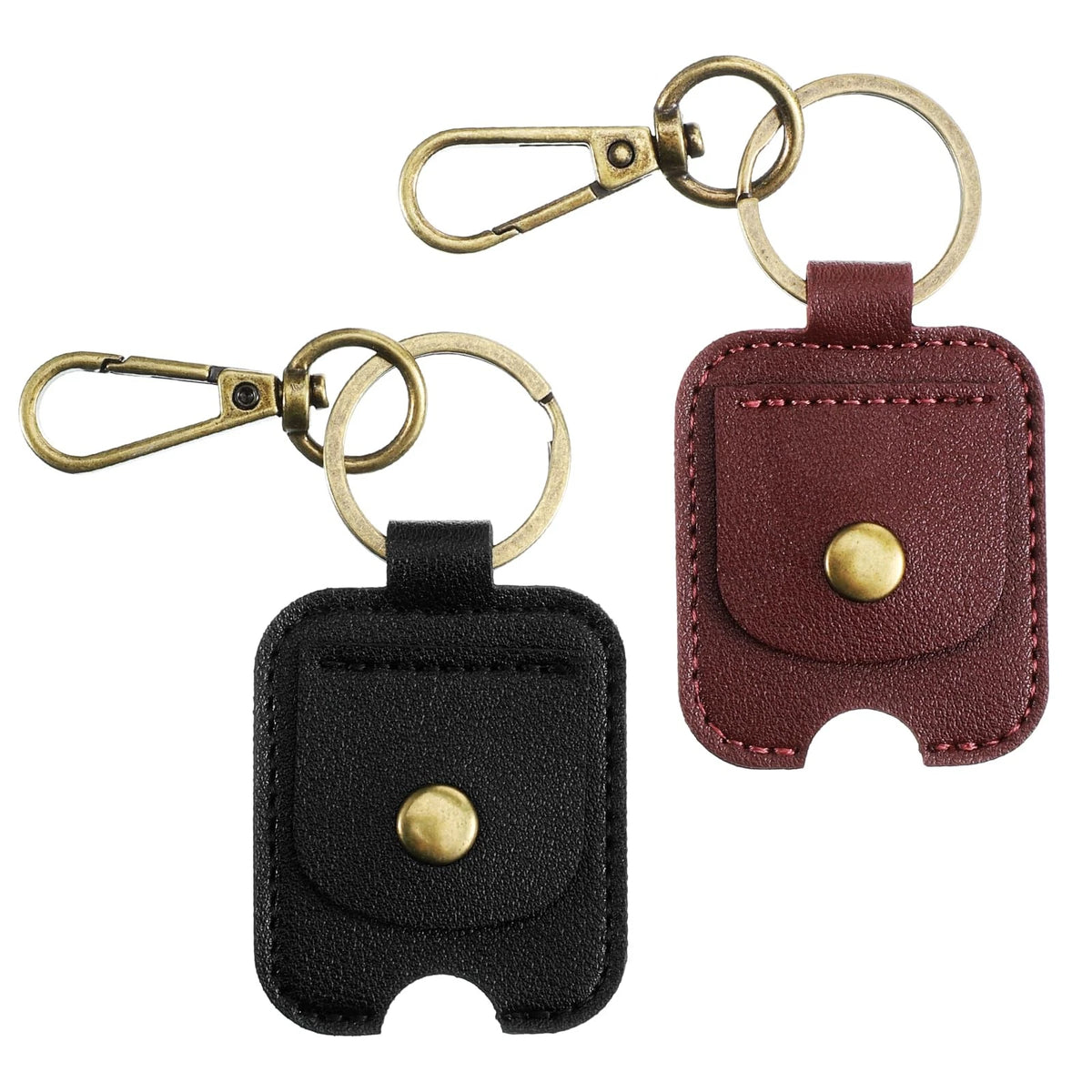 2X Car Key Cover for Xelsluthe (5358IMTT4900) - PU Leather Sleeve, Black/Brown