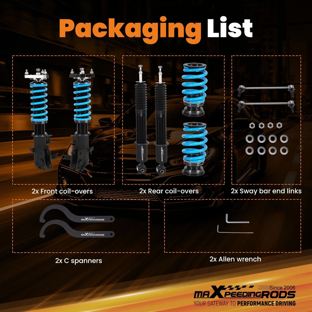 Coilover Suspension Kit for Honda Civic Si (2012–2013)
