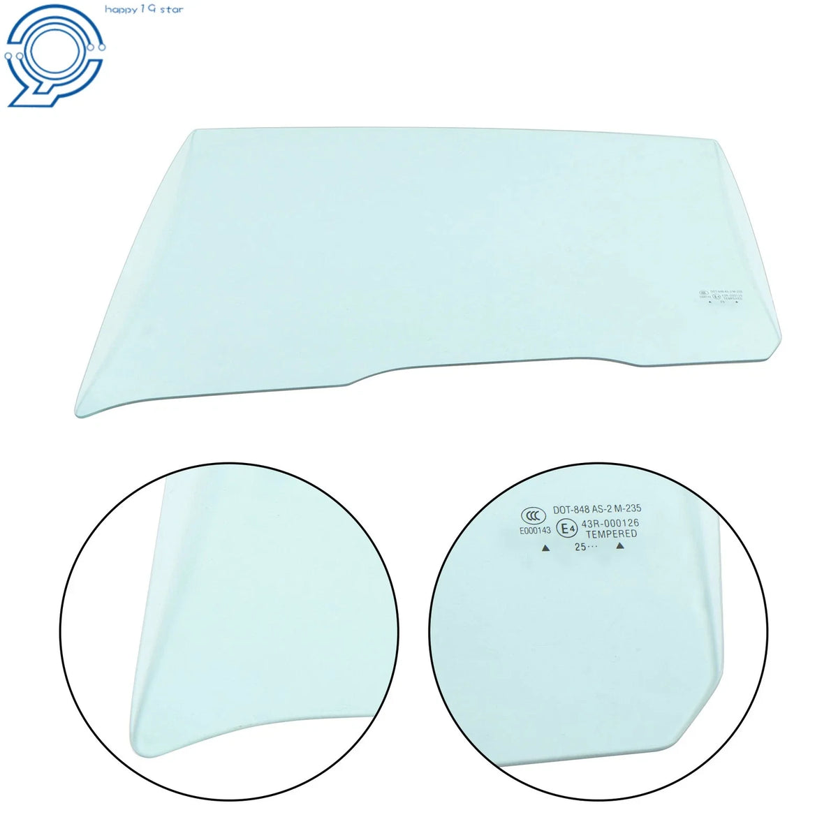Driver Side Rear Window Glass for Infiniti Q50 (2014–2024)