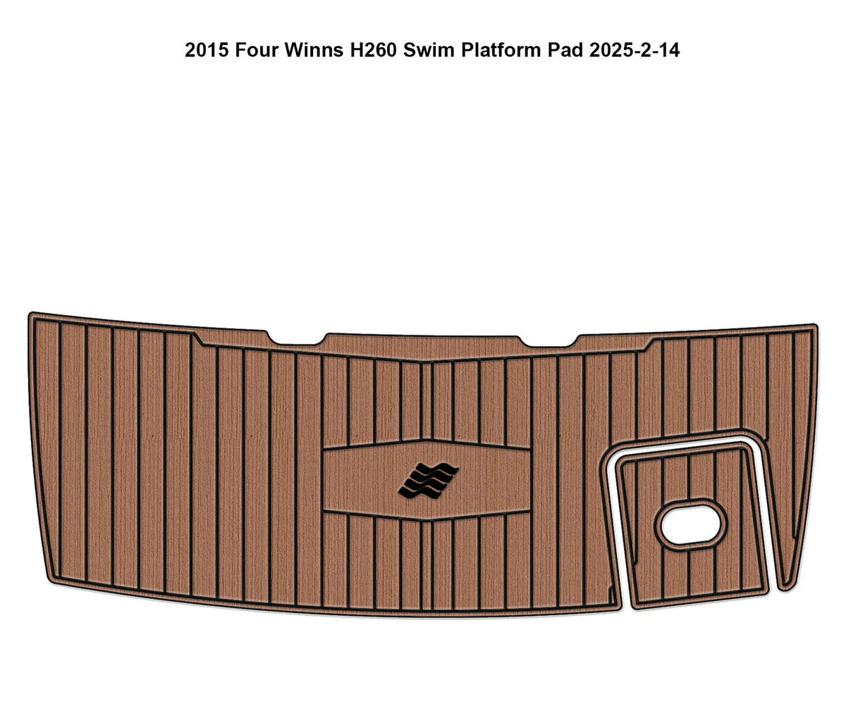 EVA Foam Teak Decking Flooring Pads for Four Winns 260 (2015)