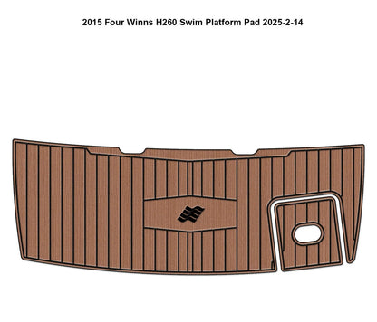 EVA Foam Teak Decking Flooring Pads for Four Winns 260 (2015)