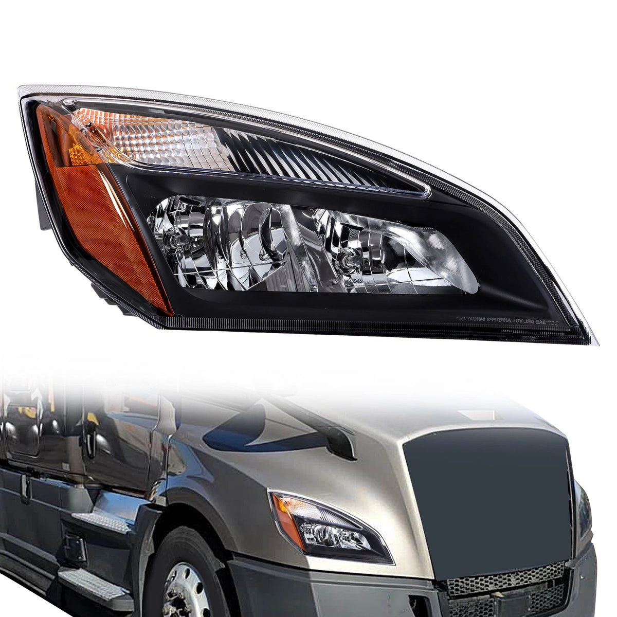 Right Headlight for Freightliner Cascadia (2018–2023) A6601512005, A6601512003