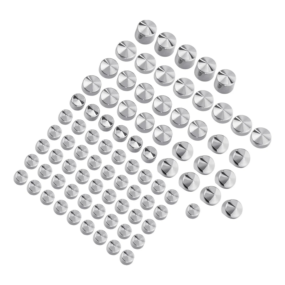 Set of 4 Chrome Bolt Topper Caps for Harley Twin Cam Road King FLH (1994–2006)