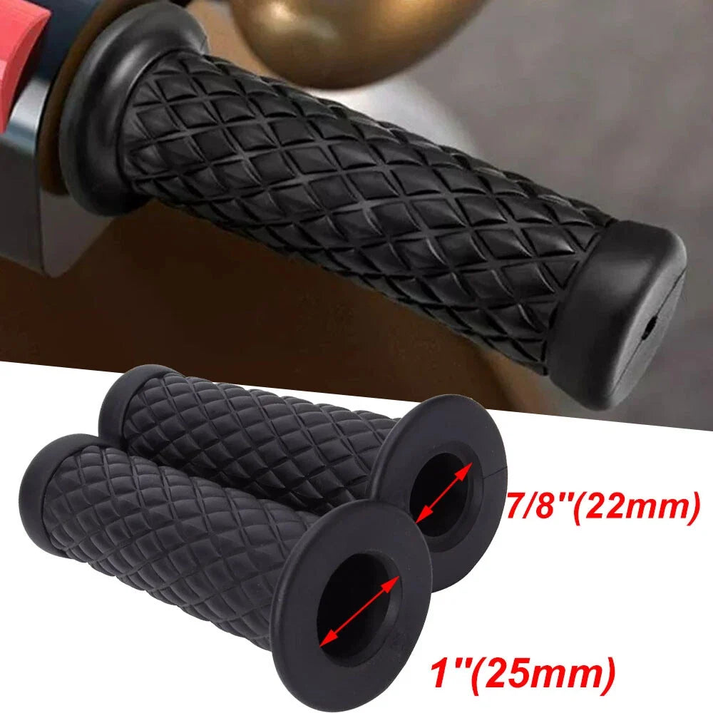 Rubber Gel Hand Grips for Yamaha YZF R1 R6 Suzuki (7/8" 1" Handle Bar)