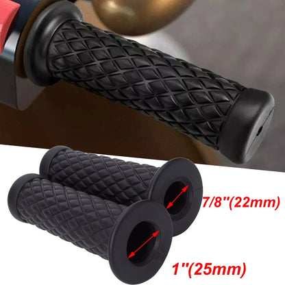 Rubber Gel Hand Grips for Yamaha YZF R1 R6 Suzuki (7/8" 1" Handle Bar)