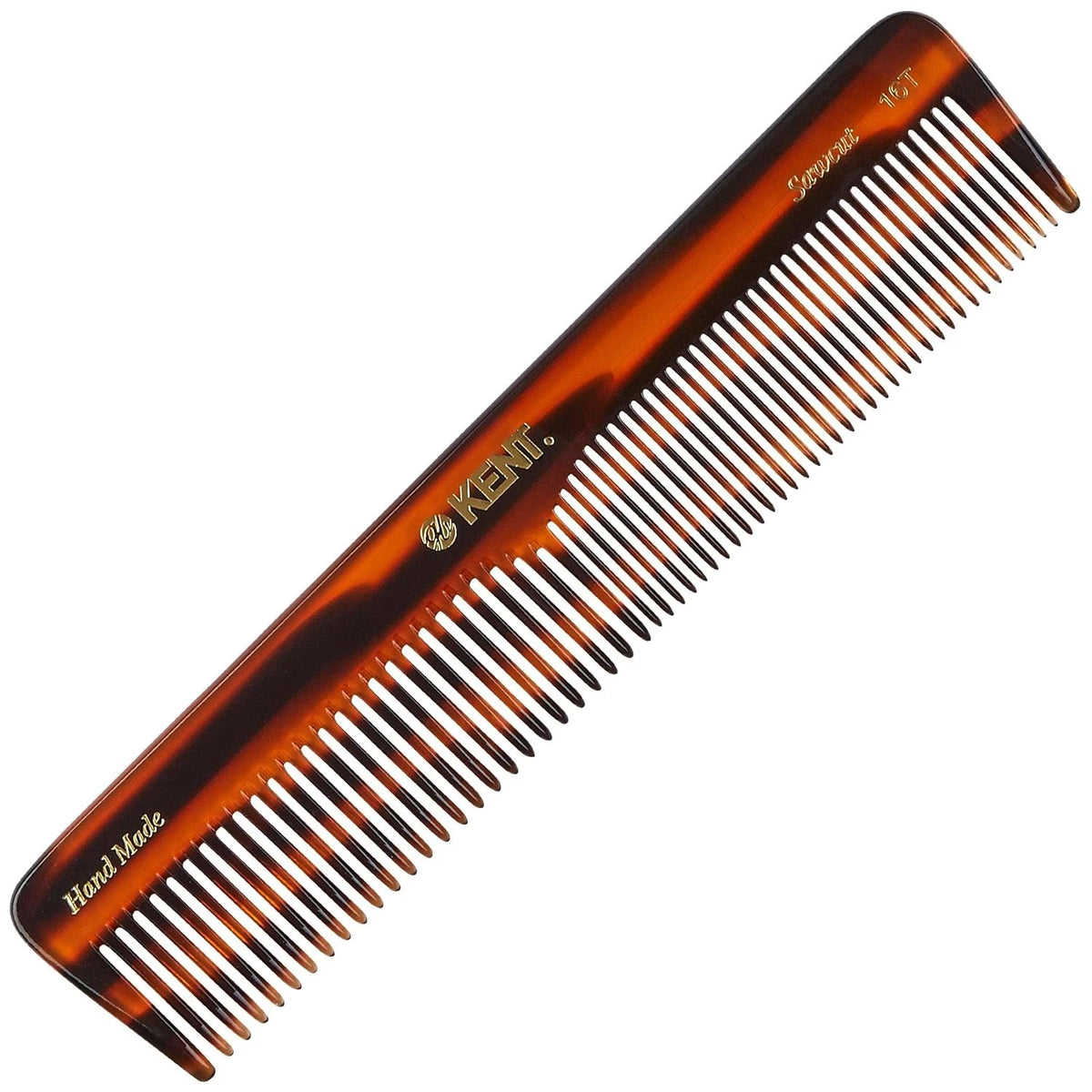 16T Tortoise Fine Tooth and Wide Tooth Comb for Daily Grooming