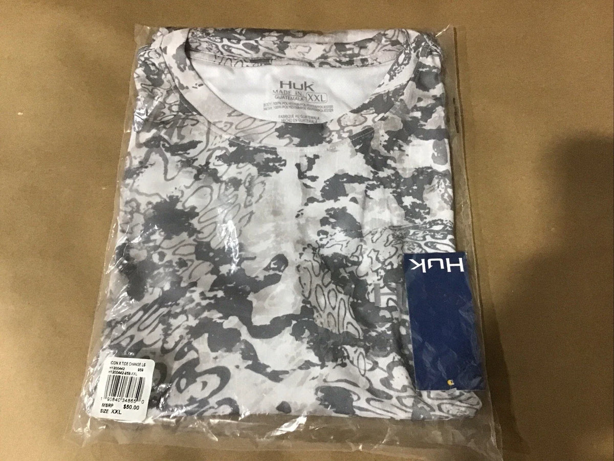 Huk Gear Icon X Tide Change LS for Hogs Back (XXL) H1200442-959-XXL