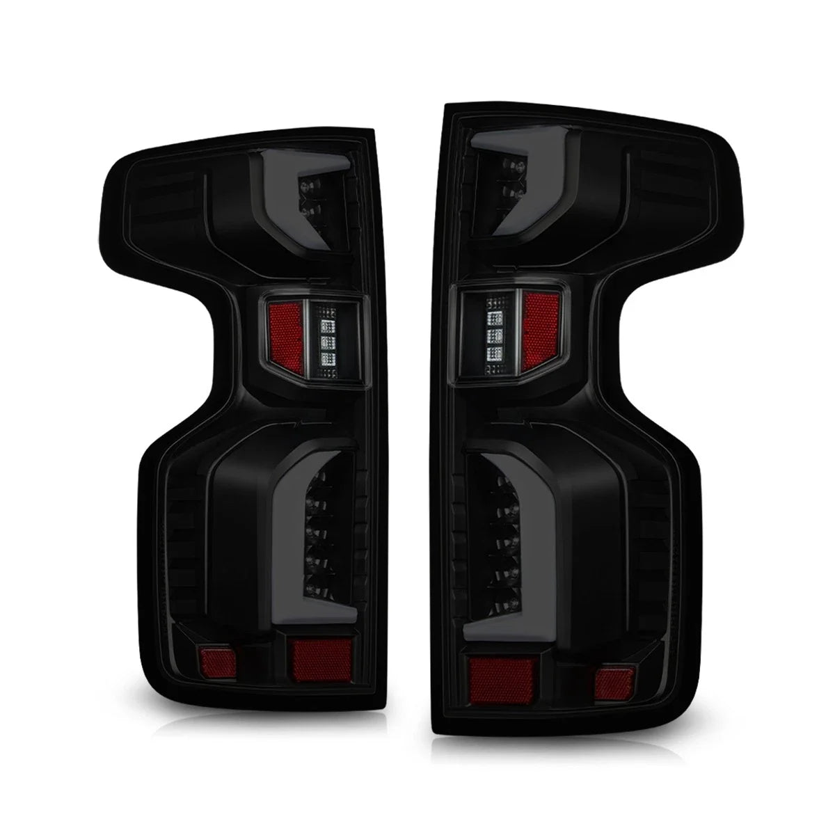 Smoked Lens 3D Bar Full LED Tail Brake Lights for Silverado 1500 LTD WT LT (2019–2024)