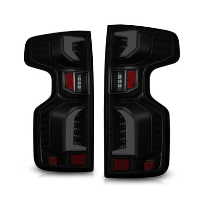 Smoked Lens 3D Bar Full LED Tail Brake Lights for Silverado 1500 LTD WT LT (2019–2024)