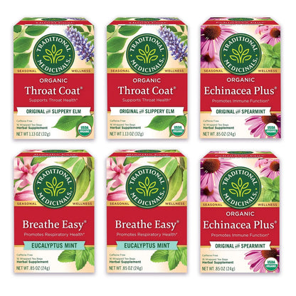 Set of 6 Organic Seasonal Care Tea 16 Count