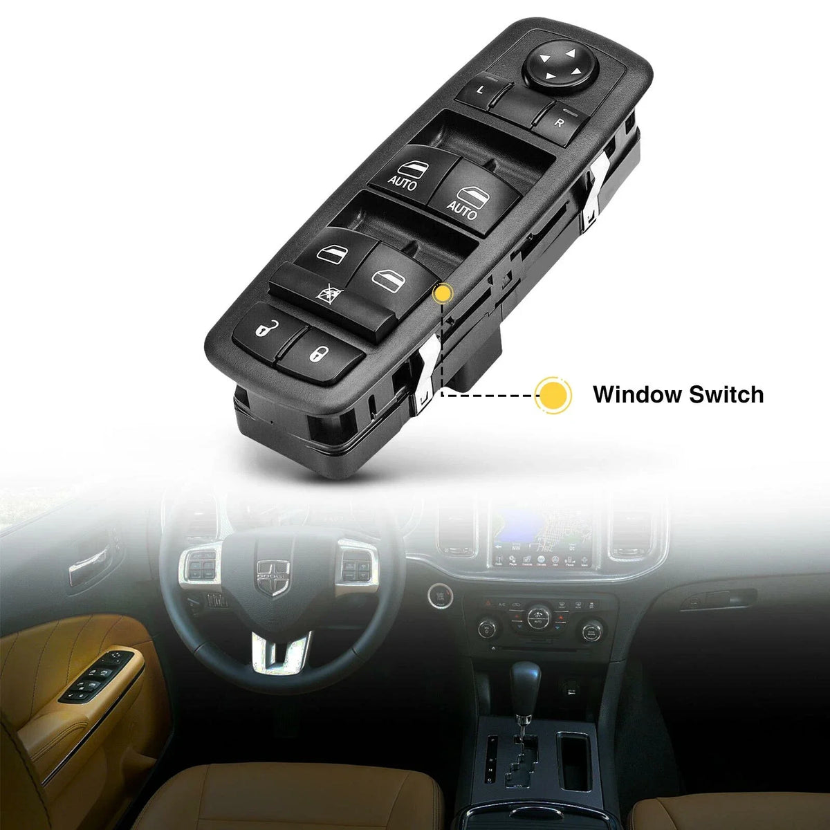 Front Left Power Window Switch for Dodge Grand Caravan (2008–2011)