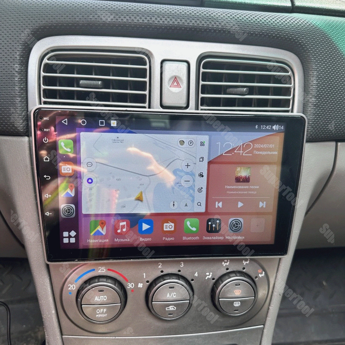 9'' Wireless GPS Car Stereo with Apple CarPlay for Subaru Forester (2002–2008)