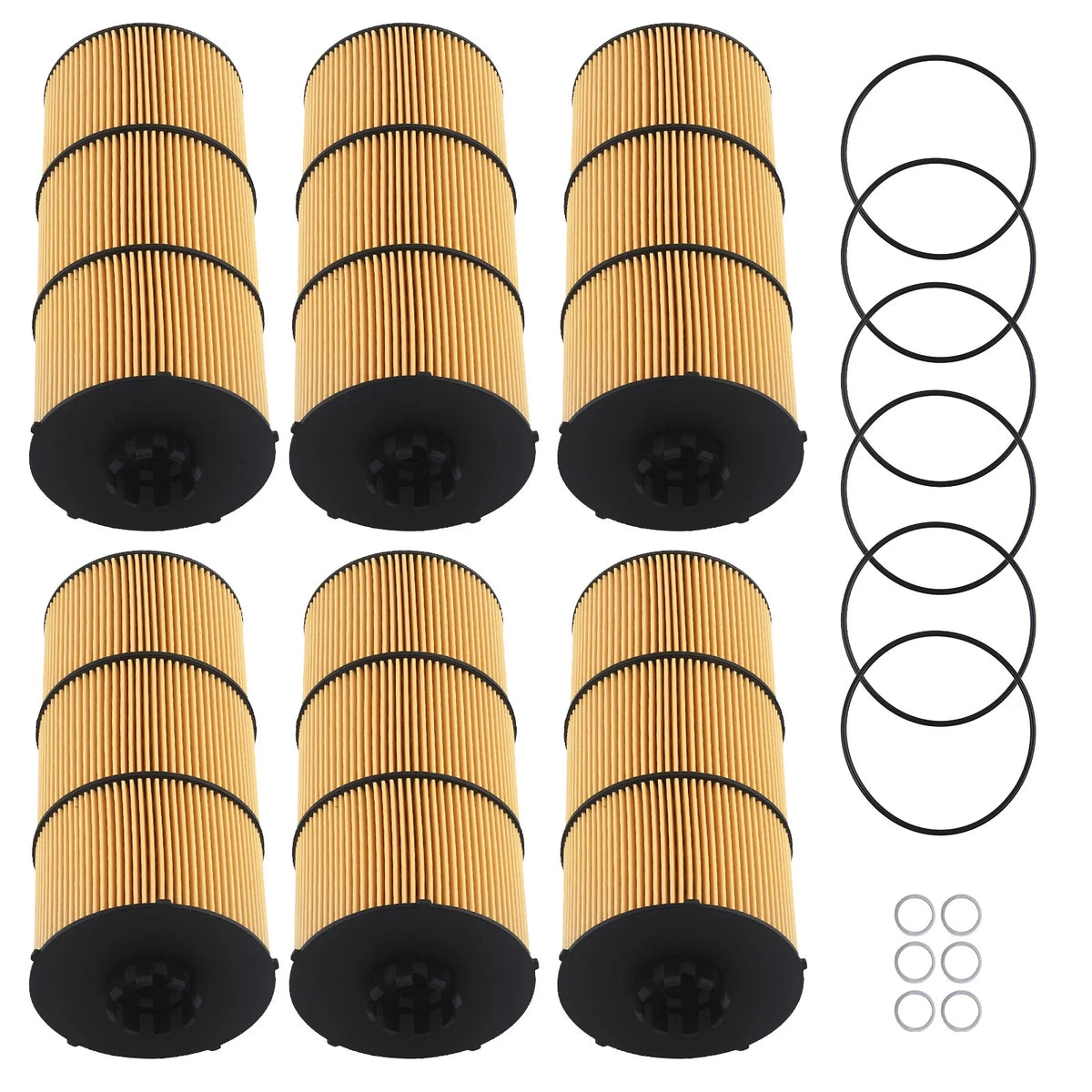 Oil Filter Element Kit for Detroit Diesel Western Star 6Pack (LF17800) 2010-2010