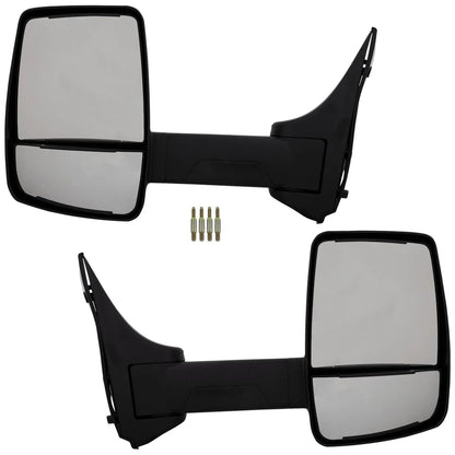 Set of 2 Manual Glass Mirrors for E250 E350 E450 E150