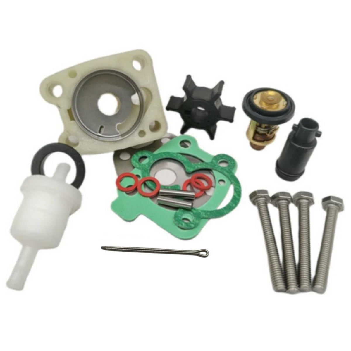 Maintenance Service Kit for Yamaha Outboard 4HP 5HP 6HP (4BX-WG078-00, 66M-12411-01)