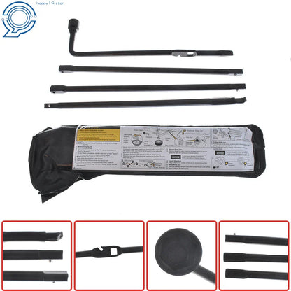 Spare Tire Lug Wrench Tool Kit for GMC Sierra, Chevy Silverado (2007–2023)