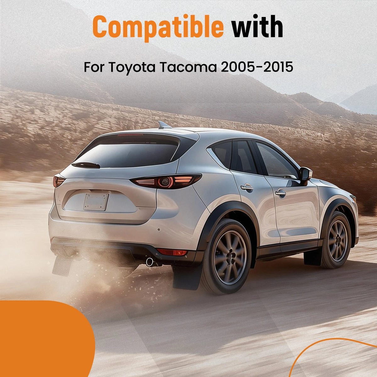 Mud Guards for Toyota Tacoma (2005–2015) 76625-04151, 76626-04151