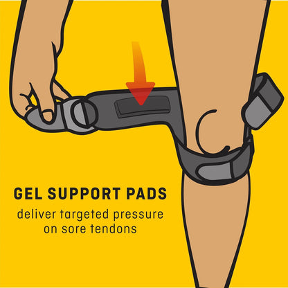 Dual Strap Knee Support for Adjustable Fit (Black)