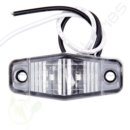 Pack of 16 Clear Lens Side Marker Lights for Trailer Truck Pickup 12V