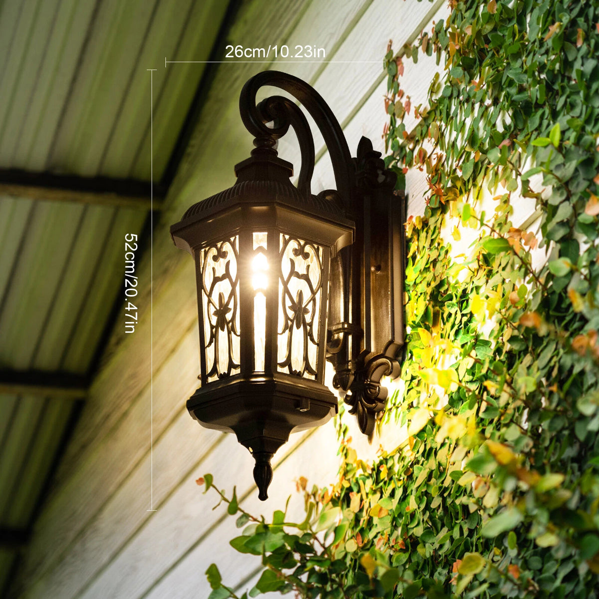 Dusk to Dawn Outdoor Wall Sconce for Porch Light