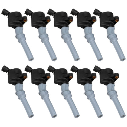 Set of 10 Ignition Coils for F350 F150 E350 E150 E250 (SET-SIFD503-10, REPF504607)
