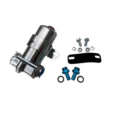 High Flow Chrome Electric Fuel Pump for Ford Chevy Mopar (Universal) F53002C