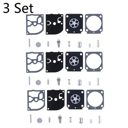 Set of 3 Carburetor Rebuild Kits for Stihl MS171 MS181 MS201 (RB-99 RB99)