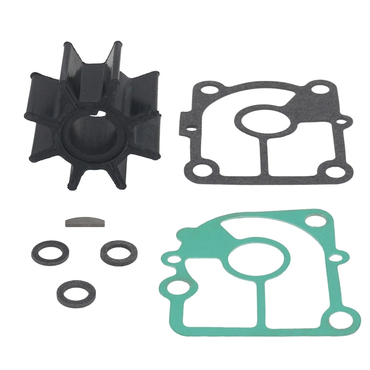 3LD-65021 Outboard Water Pump Impeller with Gasket for Nissan Tohatsu (9.9-18 HP)