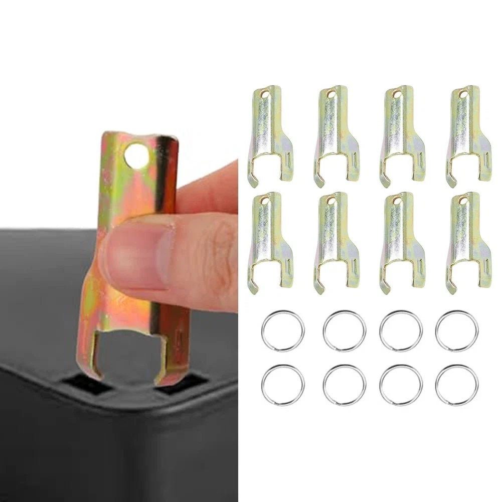 8X Iron Station Key Replacements + Keyrings for RTU LP Outdoor Boxes