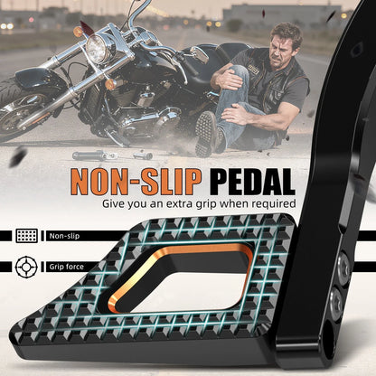 Aluminum Foot Brake Pedal Lever for Harley Dyna Super Glide Custom (2005–2012)