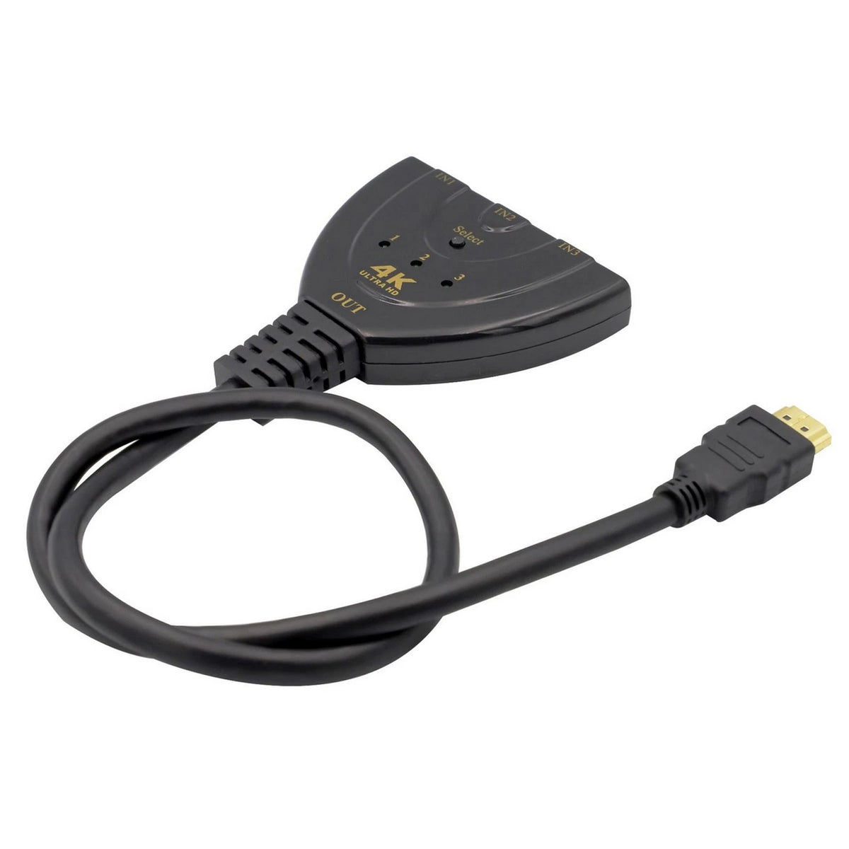 3-Port HDMI Auto Video Switch for 4K 1080P Displays