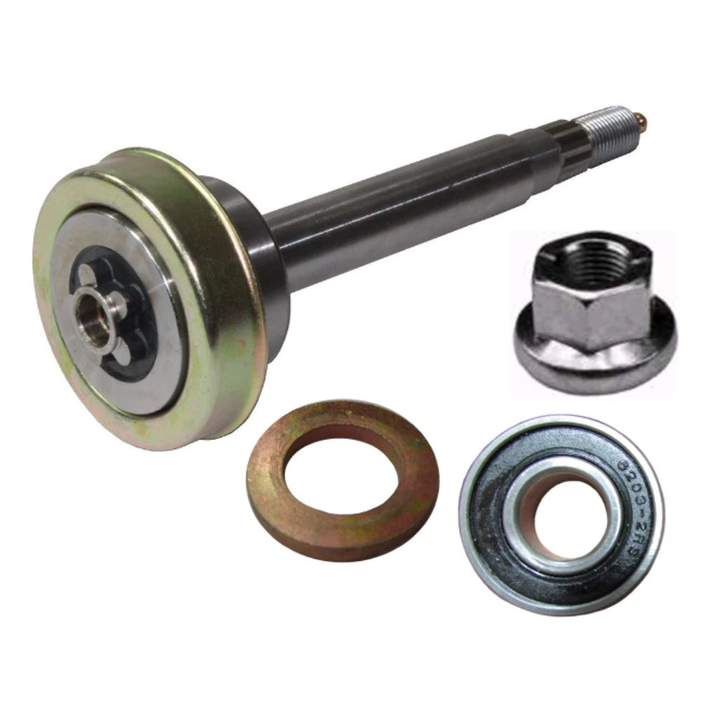 Spindle Shaft with Pilot Bearing Nut & Washer for