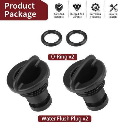 2X Water Flush Plug for Suzuki DF 25 30 60 70 90 100 115 140 HP (1998–2019)